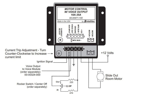 Intellitec Slide Out Control Module (MPN: 00-00971-100)