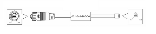 Furuno Ethernet Cable (MPN: 001-646-980-00)