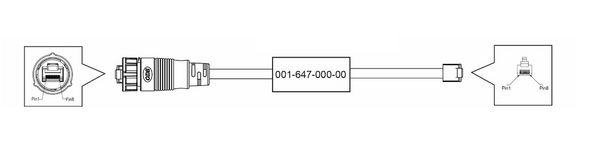 Furuno Ethernet Cable (MPN: 001-647-000-00)