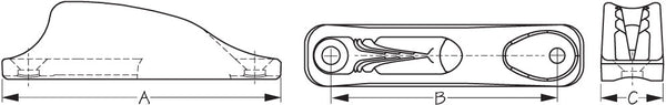 Sea Dog Rope Cleat (MPN: 002030-1)