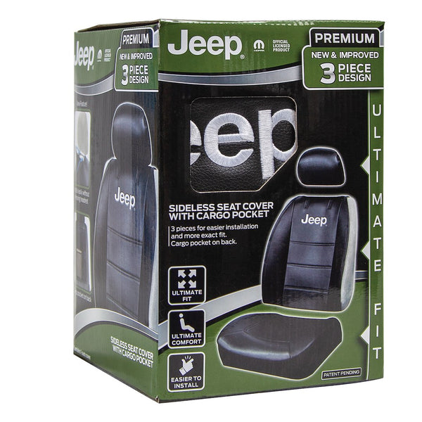 Plasticolor Low Back Jeep Logo Seat Cover (MPN: 008597R01)