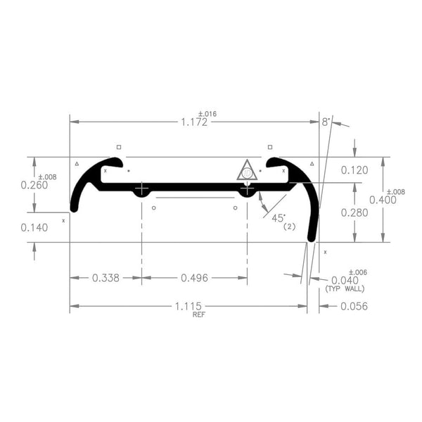 AP Products Trim Molding Short Lip Insert (MPN: 021-51602-8)