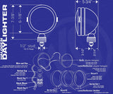 KC Hilites 6 Inch Daylighter Halogen Lights (MPN: 0238)