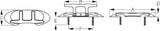 Sea Dog Folding Stud Mount Cleat (MPN: 041404-1)