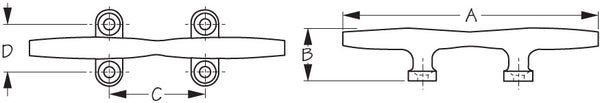 Sea-Dog Rope Cleat (MPN: 041604-1)