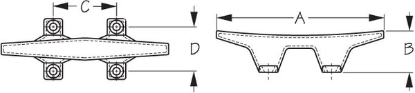 Sea-Dog Rope Cleat (MPN: 044106-1)