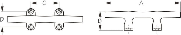 Sea-Dog Corporation Rope Cleat (MPN: 044604-1)