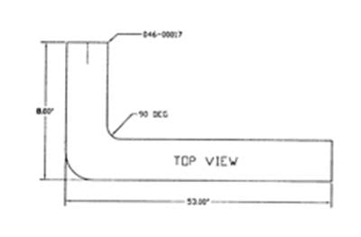 Cummins Power Generation Generator Exhaust Pipe (MPN: 046-00563)