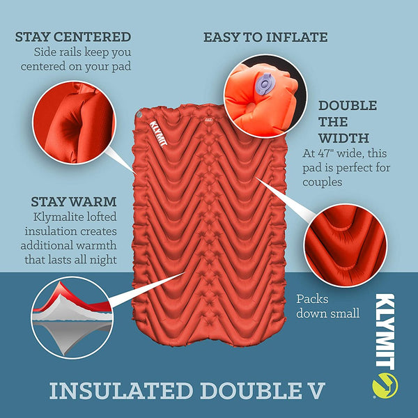 Klymit Insulated Double V Sleeping Pad (MPN: 06IDOR02E)