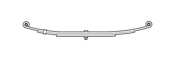 Dexter Axle Leaf Spring (MPN: 072-009-00)