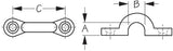 Sea Dog Brass Tie Down Anchor (MPN: 081270-1)