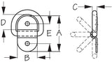 Sea-Dog D-Ring Stainless Steel (MPN: 090145-1)