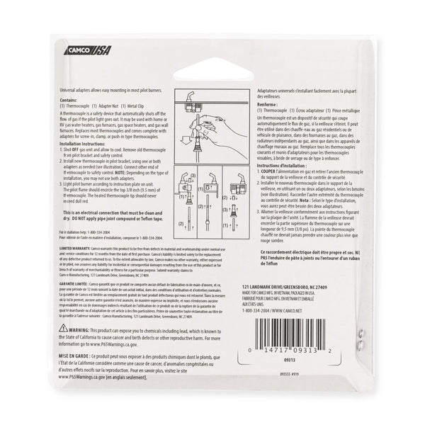 Camco Thermocouple Probe Sensor (MPN: 09313)