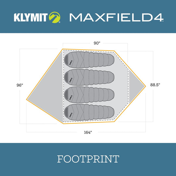 Klymit Maxfield 4 Ground Tent (MPN: 09M4OR01D)