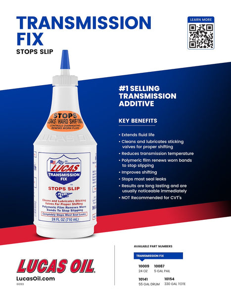 Lucas Oil Transmission Fix (MPN: 10009)