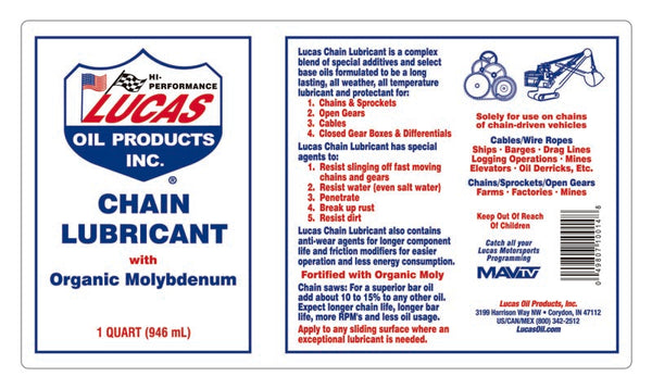 Lucas Oil Chain Lubricant (MPN: 10014)