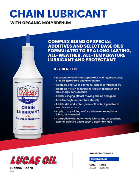 Lucas Oil Chain Lubricant (MPN: 10014)