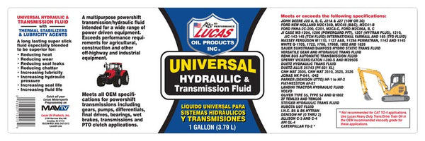 Lucas Oil Hydraulic Fluid (MPN: 10017)