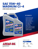 Lucas Oil 15W-40 Magnum High Total Base Number Oil (MPN: 10076)