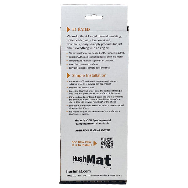 HushMat Sound Dampening Kit (MPN: 10150)