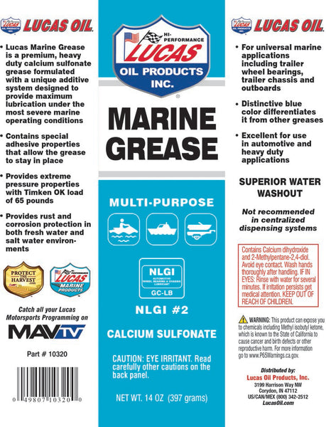 Lucas Marine Grease (MPN: 10320-30)