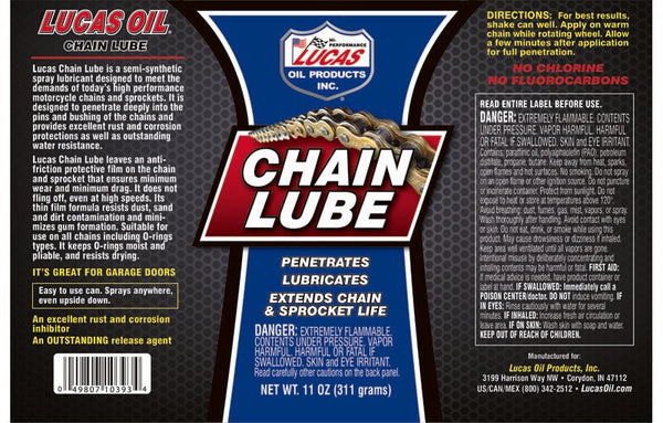 Lucas Chain Lube (MPN: 10393)