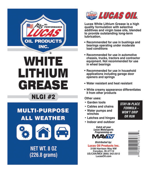 Lucas White Lithium Grease (MPN: 10533)