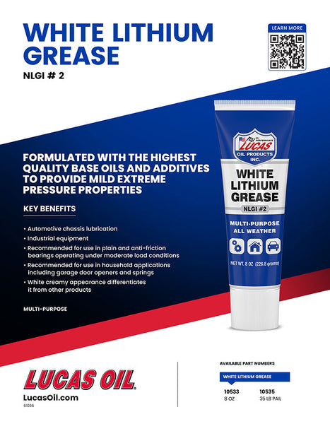 Lucas White Lithium Grease (MPN: 10533)