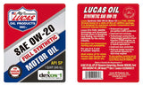 Lucas Synthetic High Performance Motor Oil (MPN: 10564)