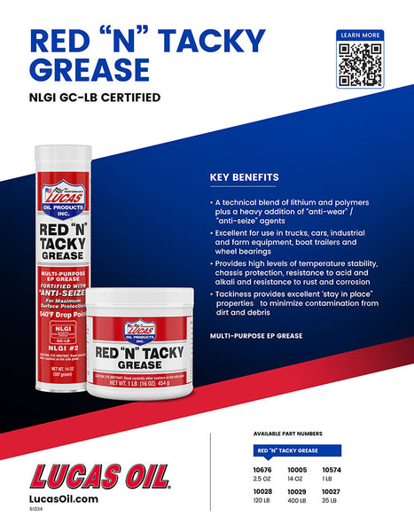 Lucas Oil Multi Purpose Grease (MPN: 10574)