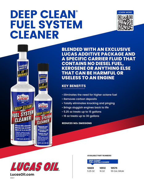 Lucas Deep Clean Fuel System Cleaner (MPN: 10669)