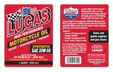Lucas High Performance Motorcycle Oil (MPN: 10702)
