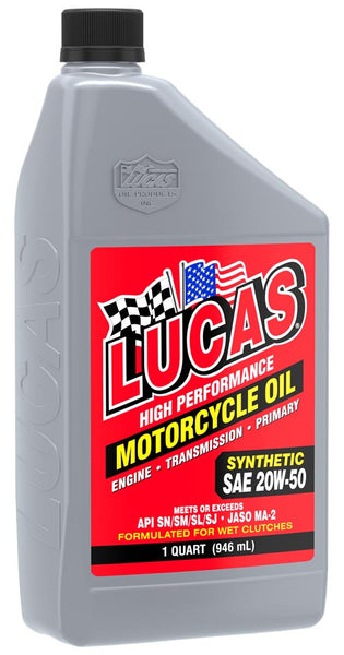 Lucas High Performance Motorcycle Oil (MPN: 10702)