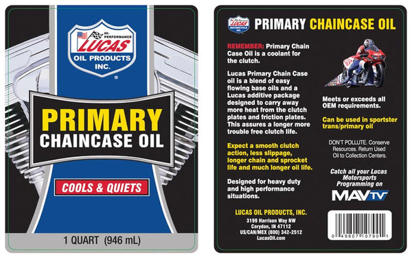 Lucas Oil HD Primary Chaincase Oil (MPN: 10790)