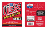 Lucas High Performance Motorcycle Oil (MPN: 10793)