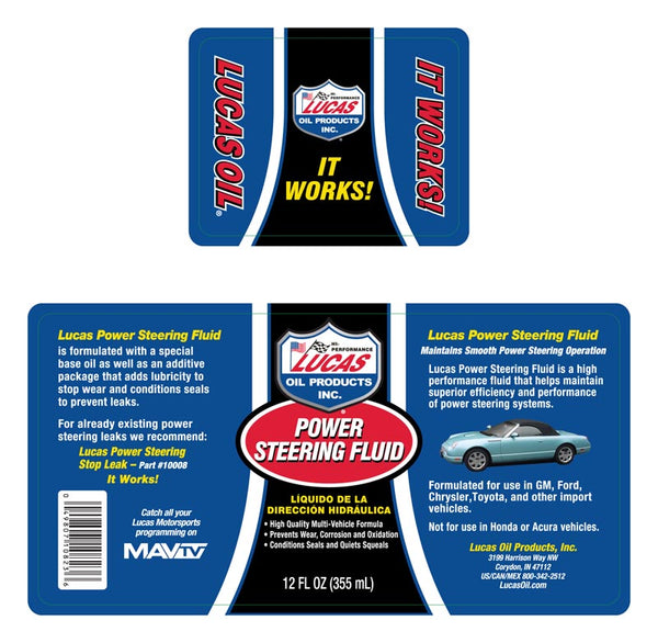 Lucas Power Steering Fluid (MPN: 10823)