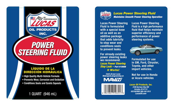 Lucas Power Steering Fluid (MPN: 10824-6)