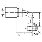 Dayco Hydraulic Permanent Crimp Fitting (MPN: 108602)