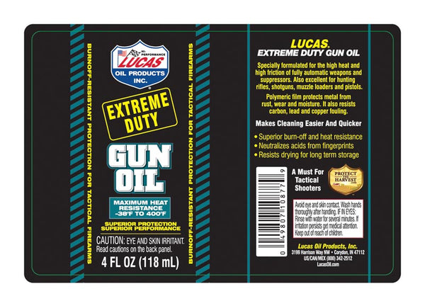 Lucas Extreme Duty Gun Oil (MPN: 10877)