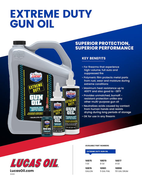 Lucas Extreme Duty Gun Oil (MPN: 10877)