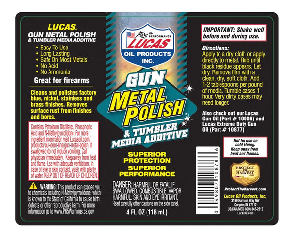 Lucas Oil Gun Metal Polish (MPN: 10878)