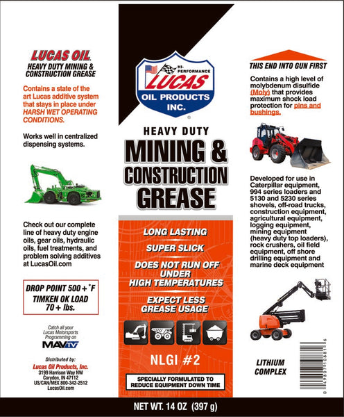 Lucas Heavy Duty Grease (MPN: 10881-30)