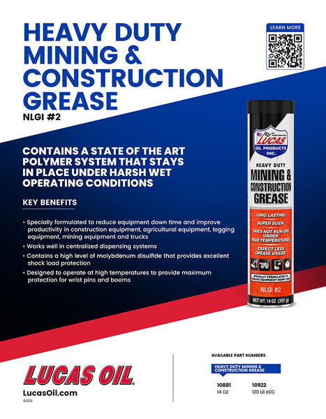 Lucas Heavy Duty Grease (MPN: 10881-30)