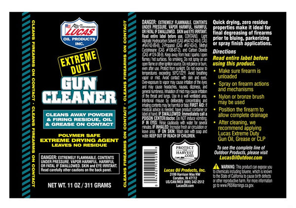 Lucas Oil Extreme Duty Gun Cleaner (MPN: 10905)