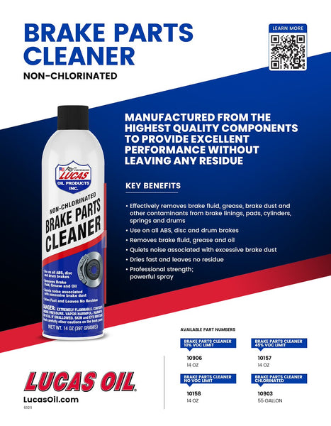 Lucas Non-Chlorinated Brake Parts Cleaner (MPN: 10906)