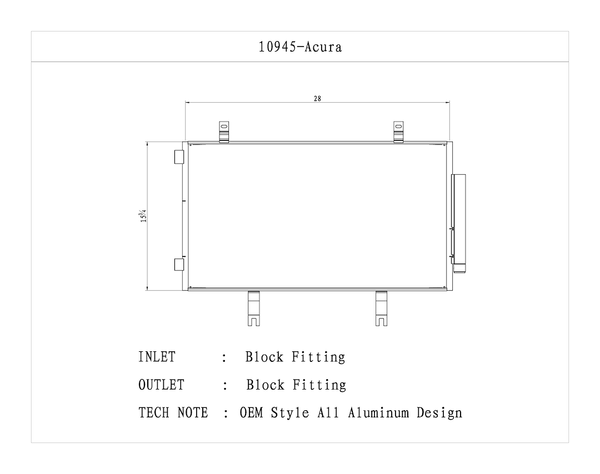 CSF Air Conditioner Condenser (MPN: 10945)