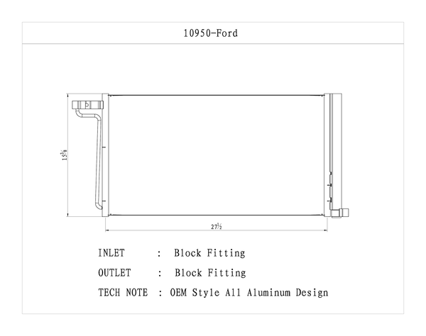 CSF Air Conditioner Condenser (MPN: 10950)