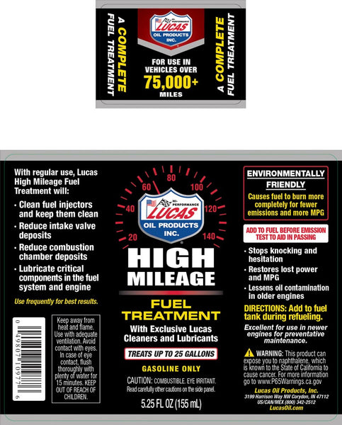 Lucas Fuel System Cleaner (MPN: 10977)