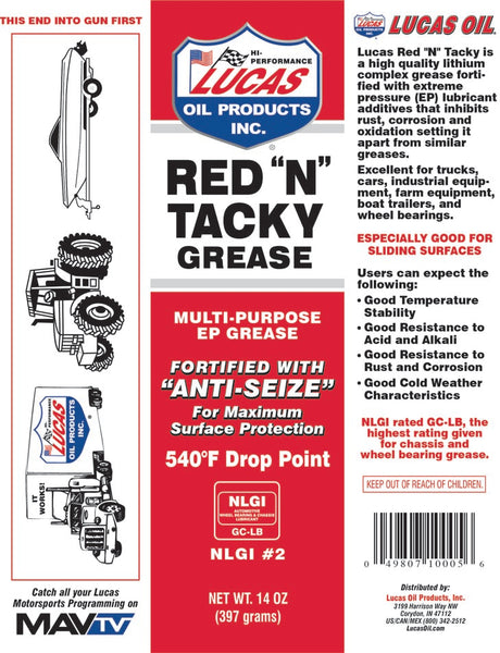 Lucas Oil Multi Purpose Grease (MPN: 11025)