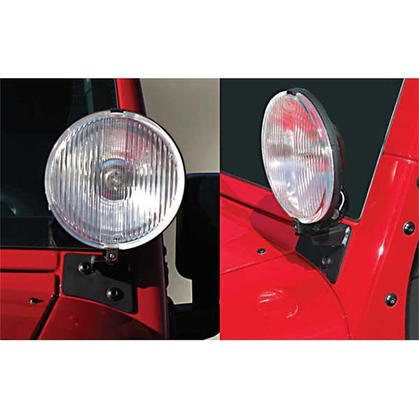 Rugged Ridge Windshield Hinge Light Bracket (MPN: 11027.03)